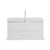 Jewelry box DKD Home Decor Crystal White Ivory MDF Wood 30 x 17 x 24 cm