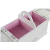 Jewelry box DKD Home Decor 16 x 17 x 28 cm White Light Pink MDF Wood