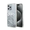 DKNY Liquid Glitter Big Logo - Case for iPhone 15 Pro (white)