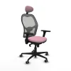 Office Chair with Headrest Piqueras y Crespo 3D036G1 Pink