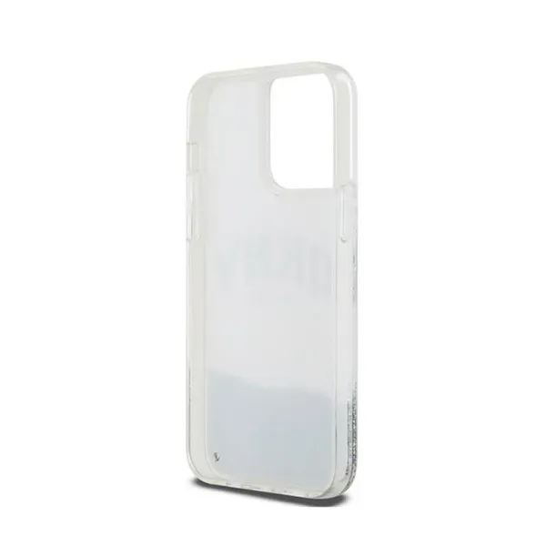 DKNY Liquid Glitter Big Logo - Case for iPhone 15 Pro (white)