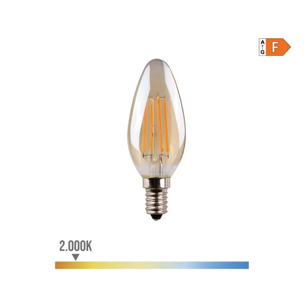 LED lamp EDM F 4,5 W E14 400 lm 3,5 x 9,8 cm (2000 K)