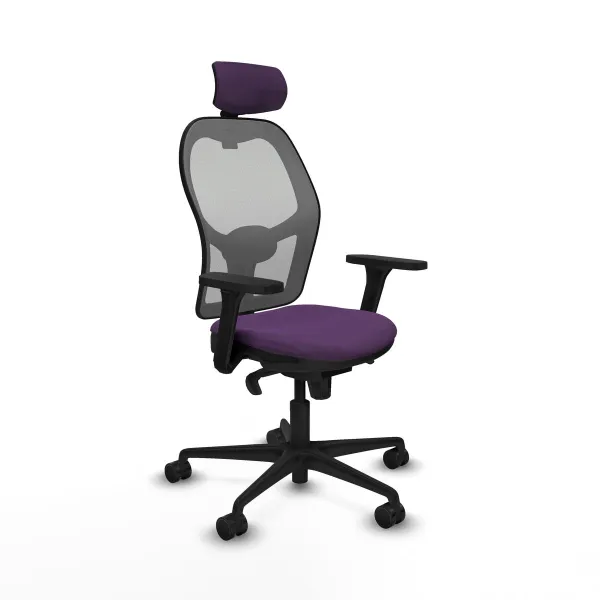 Biroja krēsls ar galvas atbalstu Piqueras y Crespo 3D036N2 Violets