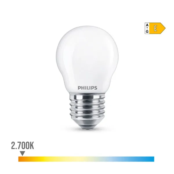 LED lamp Philips E 6,5 W 60 W E27 806 lm 4,5 x 7,8 cm (2700 K)