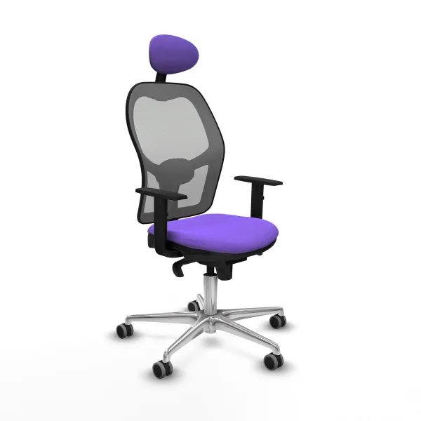 Office Chair with Headrest Jorquera Piqueras y Crespo 1D086G1 Lilac