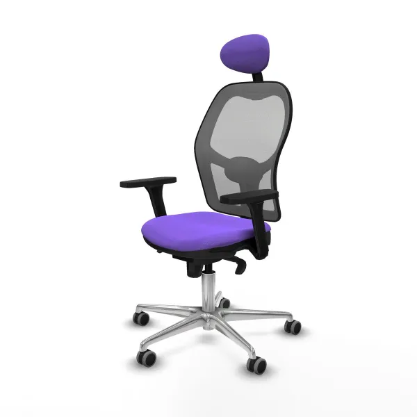Ofiso kėdė su atrama galvai Piqueras y Crespo 3D086G1 Alyvinė