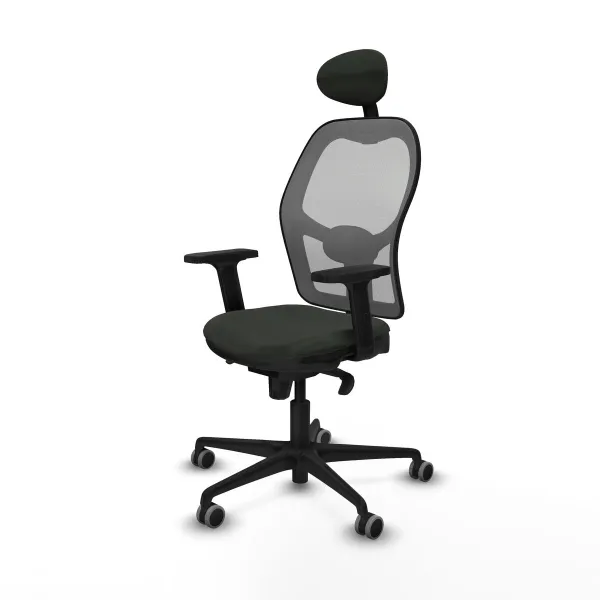 Office Chair with Headrest Piqueras y Crespo 2D036G1 Black