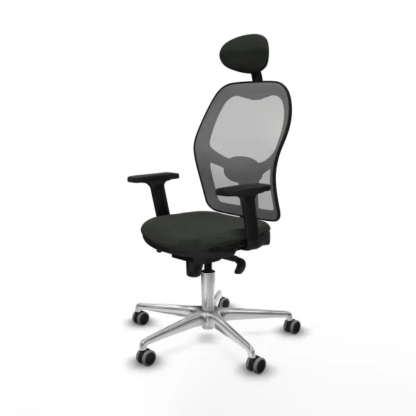 Офисный стул с изголовьем Piqueras y Crespo 2D086G1 Чёрный