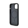 DKNY Liquid Silicone White Printed Logo MagSafe - Case for iPhone 15 / 14 / 13 (black)