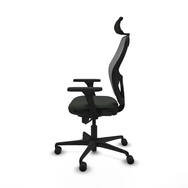 Biroja krēsls ar galvas atbalstu Piqueras y Crespo 3D036N2 Melns