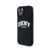 DKNY Liquid Silicone White Printed Logo MagSafe - Case for iPhone 15 Plus / 14 Plus (black)