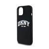 DKNY Liquid Silicone White Printed Logo MagSafe - Case for iPhone 15 Plus / 14 Plus (black)
