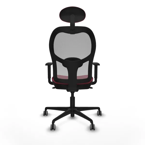 Office Chair with Headrest Jorquera Piqueras y Crespo 1D036G1 Maroon