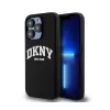 DKNY Liquid Silicone White Printed Logo MagSafe - Case for iPhone 15 Pro (black)
