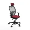 Office Chair with Headrest Piqueras y Crespo 1D036N2 Maroon