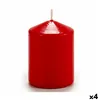 Candle Red Wax (7 x 10 x 7 cm) (4 Units)