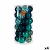 Set of Christmas balls Blue PVC 8 x 9 x 8 cm (4 Units)