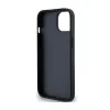 DKNY Leather Mono Stripe & Metal Logo - Case for iPhone 15 / 14 / 13 (black)