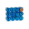 Set of Christmas balls Blue Plastic (12 Units)