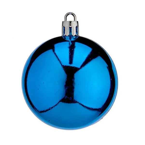 Set of Christmas balls Blue Plastic (12 Units)