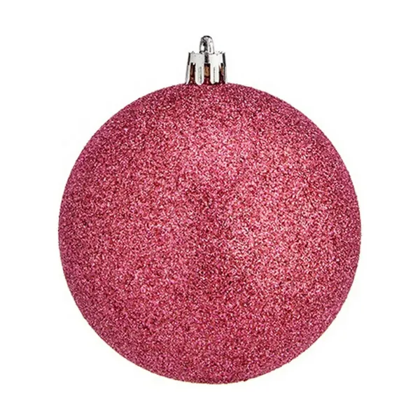 Set of Christmas balls Pink Plastic Ø 8 cm (24 Units)