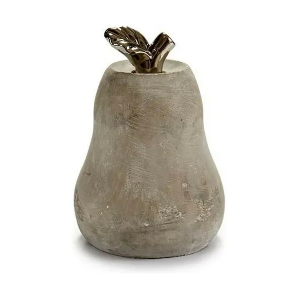 Decorative Figure Grey Cement Pear (15 x 20,5 x 15 cm) (6 Units)