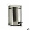 Pedal bin Silver Stainless steel Plastic 5 L (4 Units)