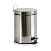 Pedal bin Silver Stainless steel Plastic 5 L (4 Units)