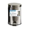 Pedal bin Silver Stainless steel Plastic 5 L (4 Units)