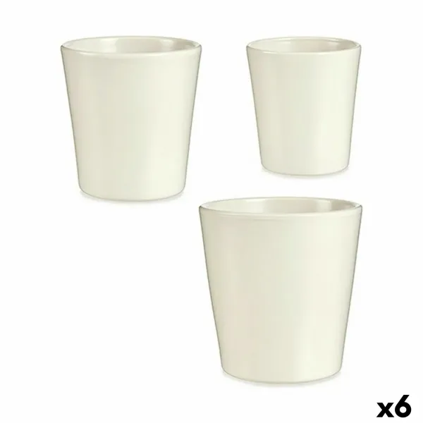 Set of pots White Clay (6 Units)