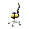 Office Chair with Headrest Jorquera Piqueras y Crespo 1D086N2 Yellow