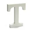 Letter T Wood White (1,8 x 21 x 17 cm) (12 Units)