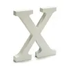 Letter X Wood White (1,8 x 21 x 17 cm) (12 Units)