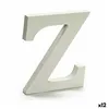 Letter Z Wood White (1,8 x 21 x 17 cm) (12 Units)