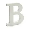 Letter B Wood White (1,8 x 21 x 17 cm) (12 Units)