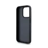 DKNY Leather Mono Stripe & Metal Logo - Case for iPhone 15 Pro Max (black)