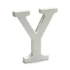 Letter Y Wood White (1,8 x 21 x 17 cm) (12 Units)