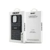 DKNY Leather Mono Stripe & Metal Logo - Case for iPhone 15 Pro Max (black)