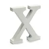 Letter X Wood White (2 x 16 x 14,5 cm) (24 Units)