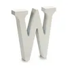 Letter W Wood White (2 x 16 x 14,5 cm) (24 Units)