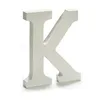 Letter K Wood White (1,8 x 21 x 17 cm) (12 Units)