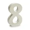 Number 8 Wood White (2 x 16 x 14,5 cm) (24 Units)