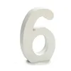 Number 6 Wood White (2 x 16 x 14,5 cm) (24 Units)