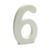 Number 6 Wood White (1,8 x 21 x 17 cm) (12 Units)