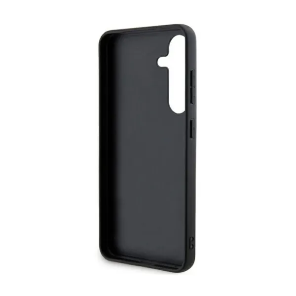 DKNY Leather Mono Stripe & Metal Logo - Samsung Galaxy S24+ Case (black)