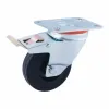 Rueda Afo CR29473 With brakes Swivel base Ø 12,5 cm Latex rubber