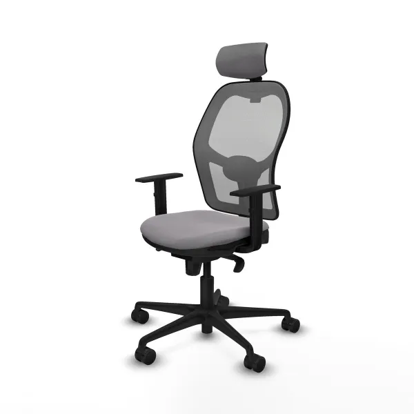 Office Chair with Headrest Jorquera Piqueras y Crespo 1D036N2 Grey