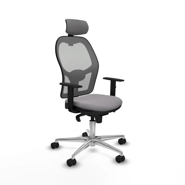 Office Chair with Headrest Jorquera Piqueras y Crespo 1D086N2 Grey