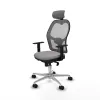 Office Chair with Headrest Jorquera Piqueras y Crespo 1D086N2 Grey