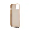 DKNY Leather Mono Stripe & Metal Logo - Case for iPhone 15 / 14 / 13 (pink)
